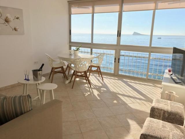 Los Fernandos, 1St Line Beachfront Poniente, 2 Bedroom Apartment Ocean Terrace Benidorm Exteriör bild