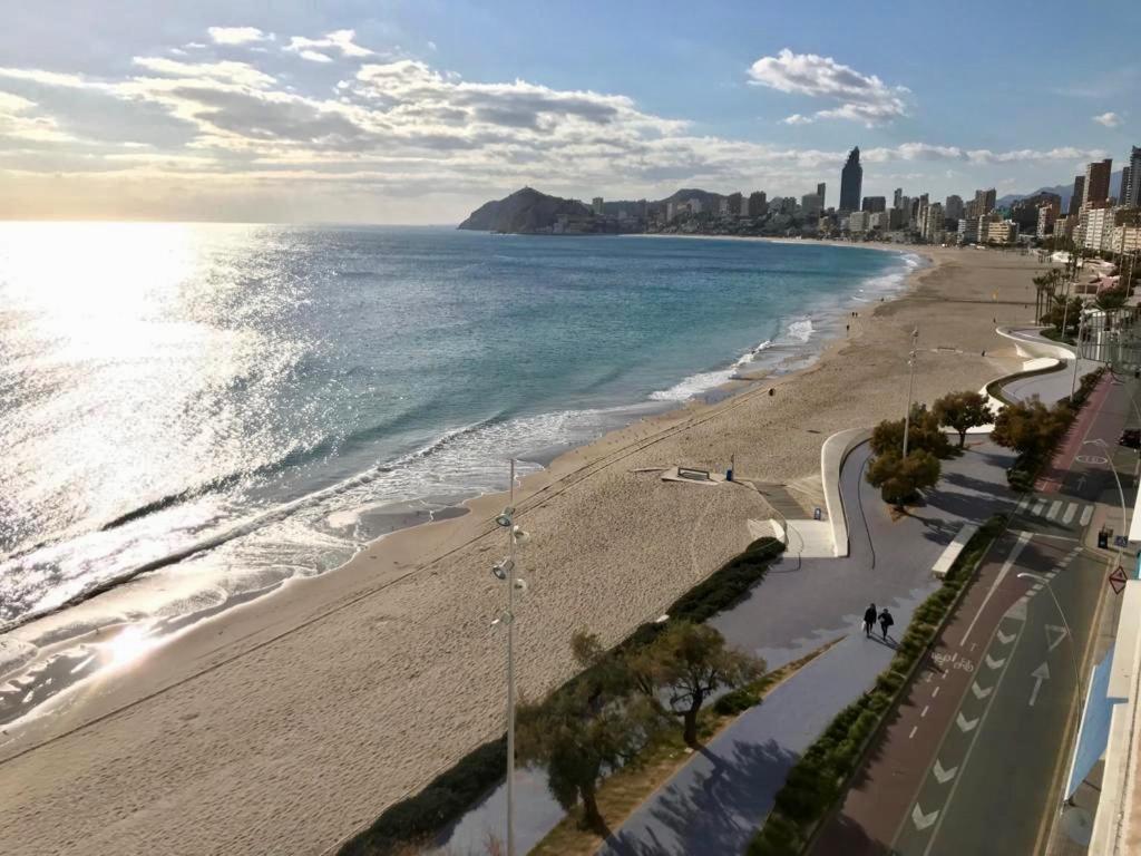 Los Fernandos, 1St Line Beachfront Poniente, 2 Bedroom Apartment Ocean Terrace Benidorm Exteriör bild